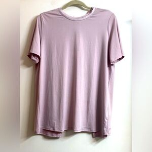 Fabletics Top Womens Large Cross Back Short Sleeve Open Back Tee New